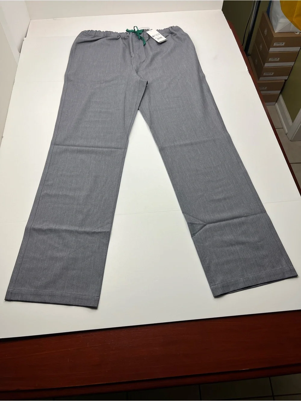 Figs Pisco Basic Large Tall Scrub Pants Mens Gray Grey Medical Pull-on NEW